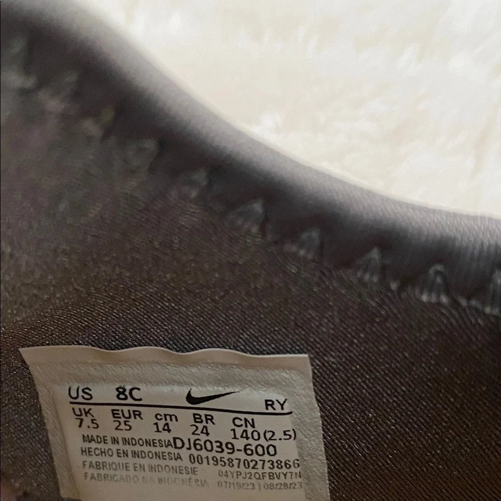Nike Kids Pink and Gray Slip-On Sneakers - Picture 6 of 6